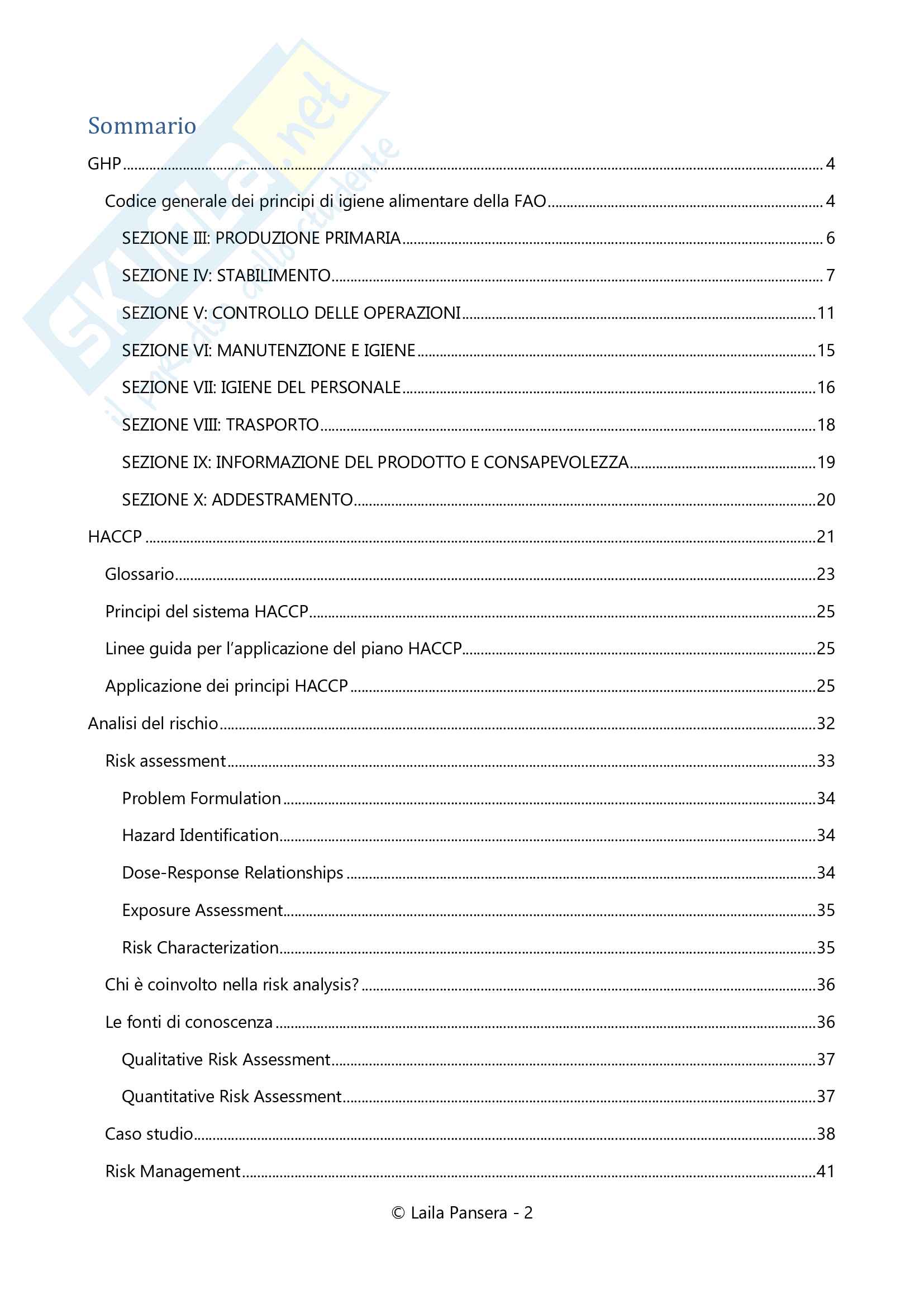 Qualità e sicurezza microbiologica nei sistemi alimentari, parte 2 Pag. 2