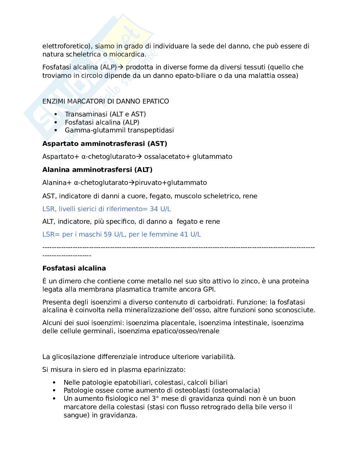 Biochimica clinica 4: enzimi del siero Pag. 2