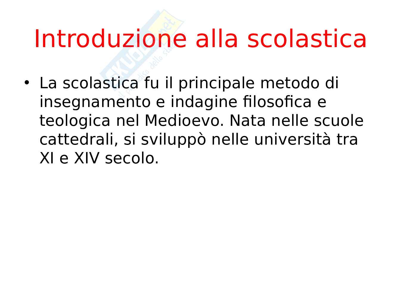 Scolastica e filosofia medievale Pag. 2