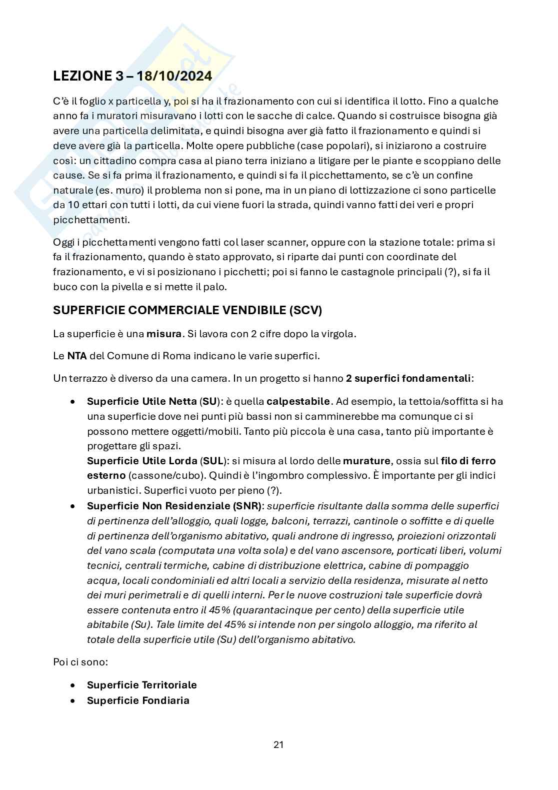 Appunti di Economia ed estimo civile Pag. 21