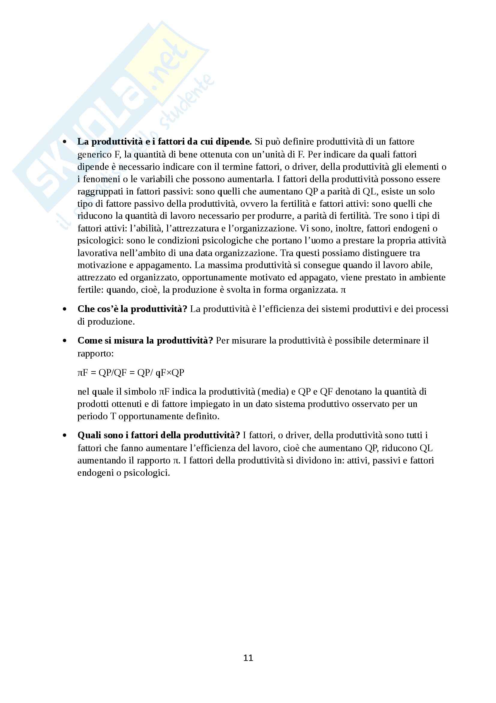Economia aziendale - tesario Pag. 11
