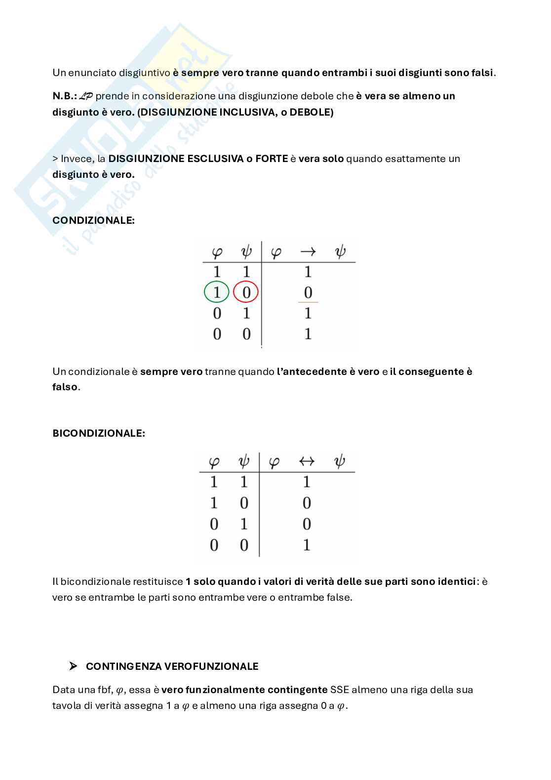 Logica formale: tavole di verità, quantificatori e Identità Pag. 2