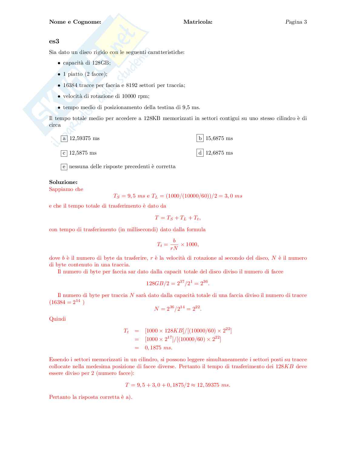 Esercitazione Architettura degli elaboratori Pag. 46