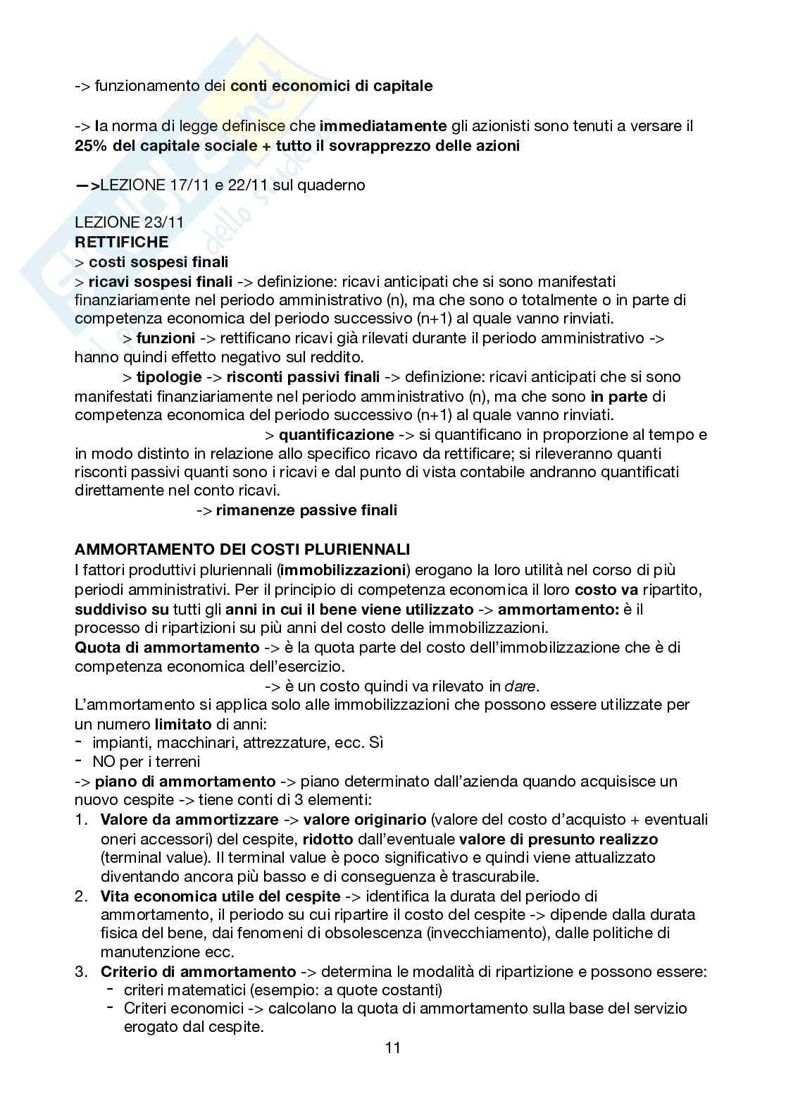 Appunti Bilancio e performance d'impresa Pag. 11