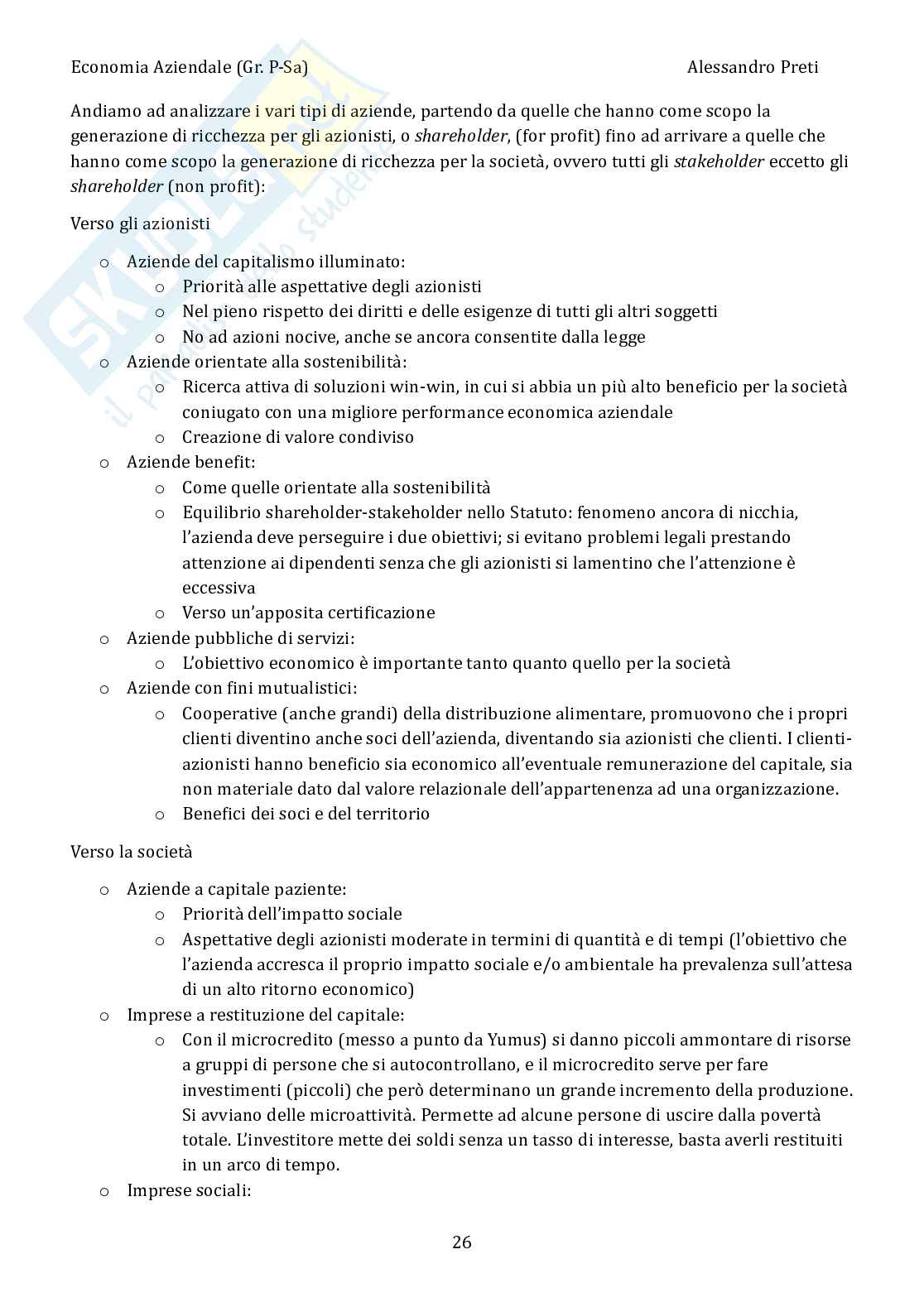 Economia aziendale – Appunti completi, 158 pagine Pag. 26