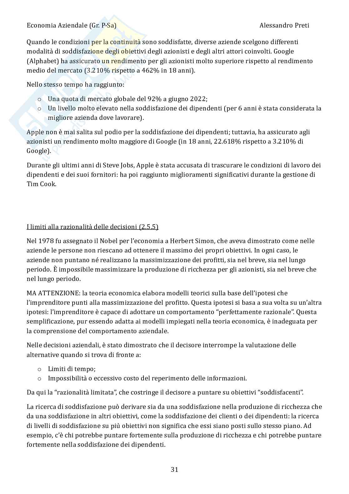 Economia aziendale – Appunti completi, 158 pagine Pag. 31