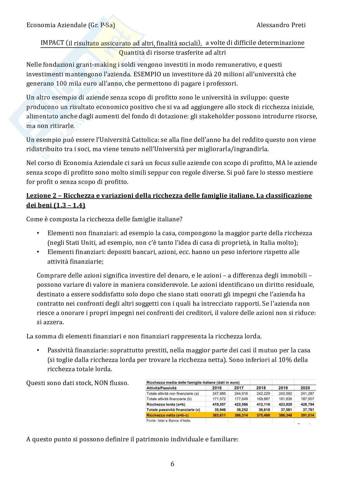 Economia aziendale – Appunti completi, 158 pagine Pag. 6