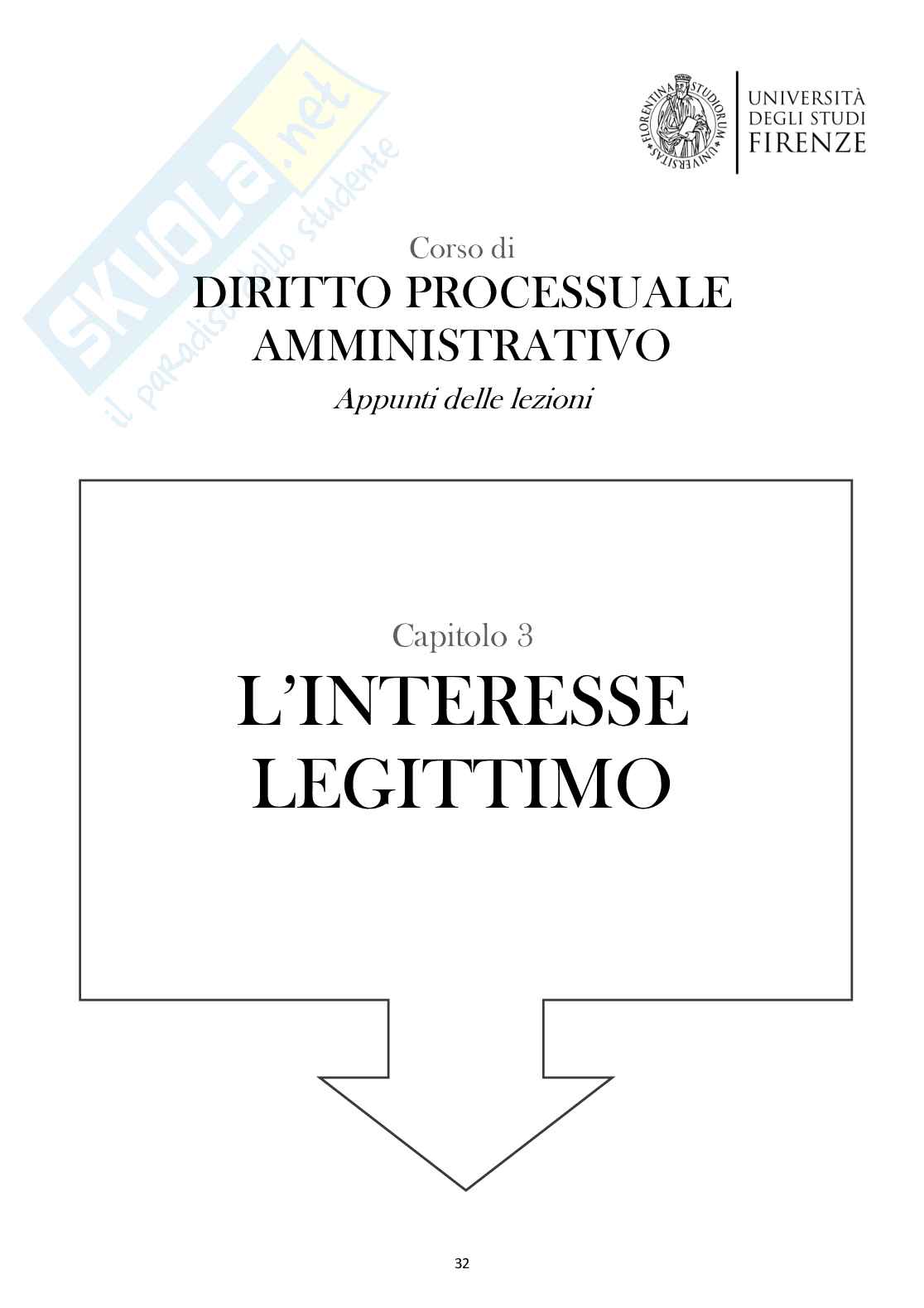 Diritto processuale amministrativo (interesse legittimo)  Pag. 1