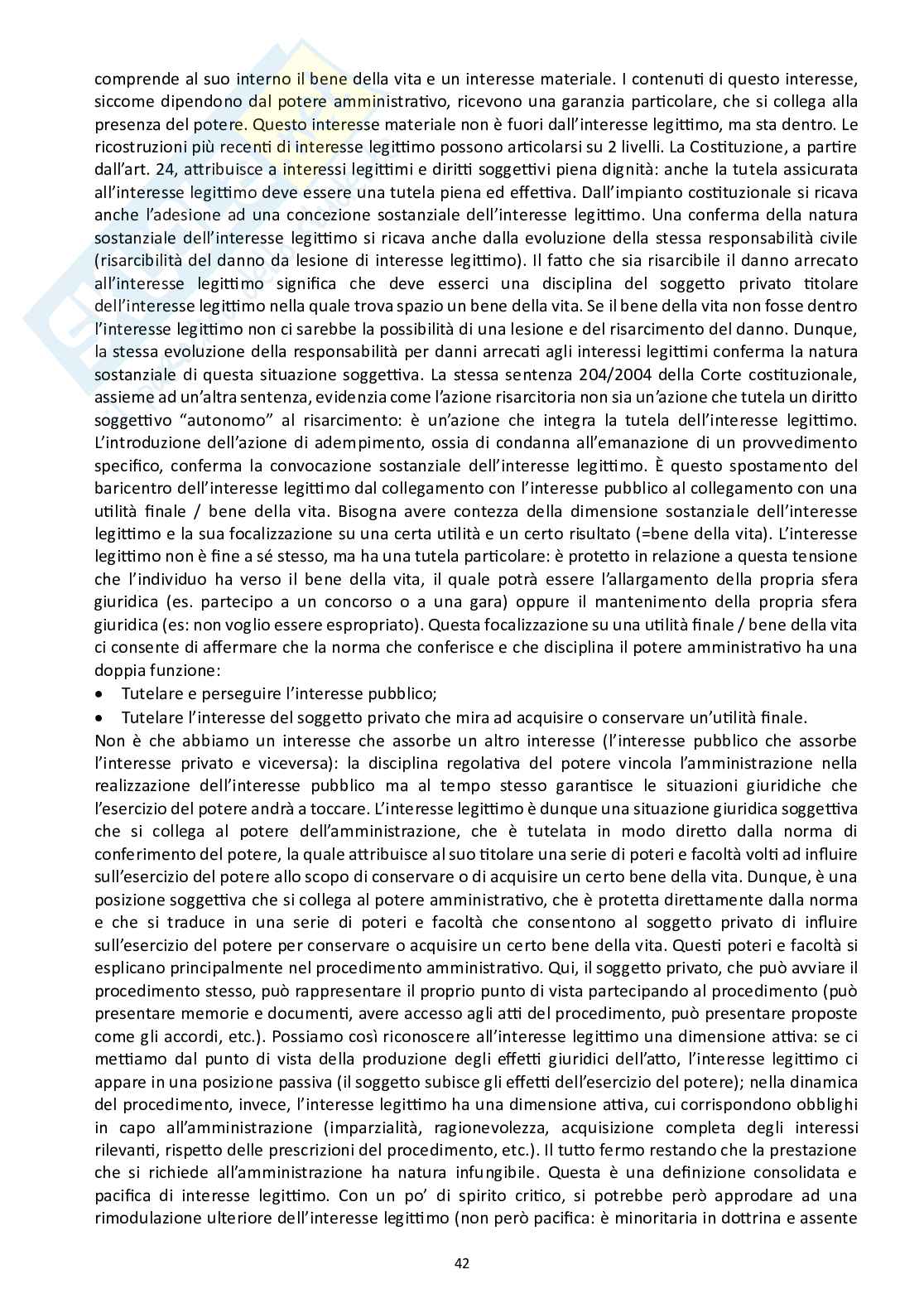 Diritto processuale amministrativo (interesse legittimo)  Pag. 11