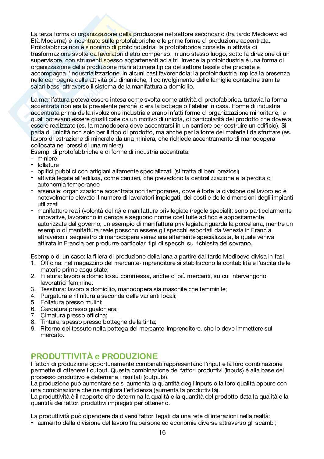 Storia economica  Pag. 16