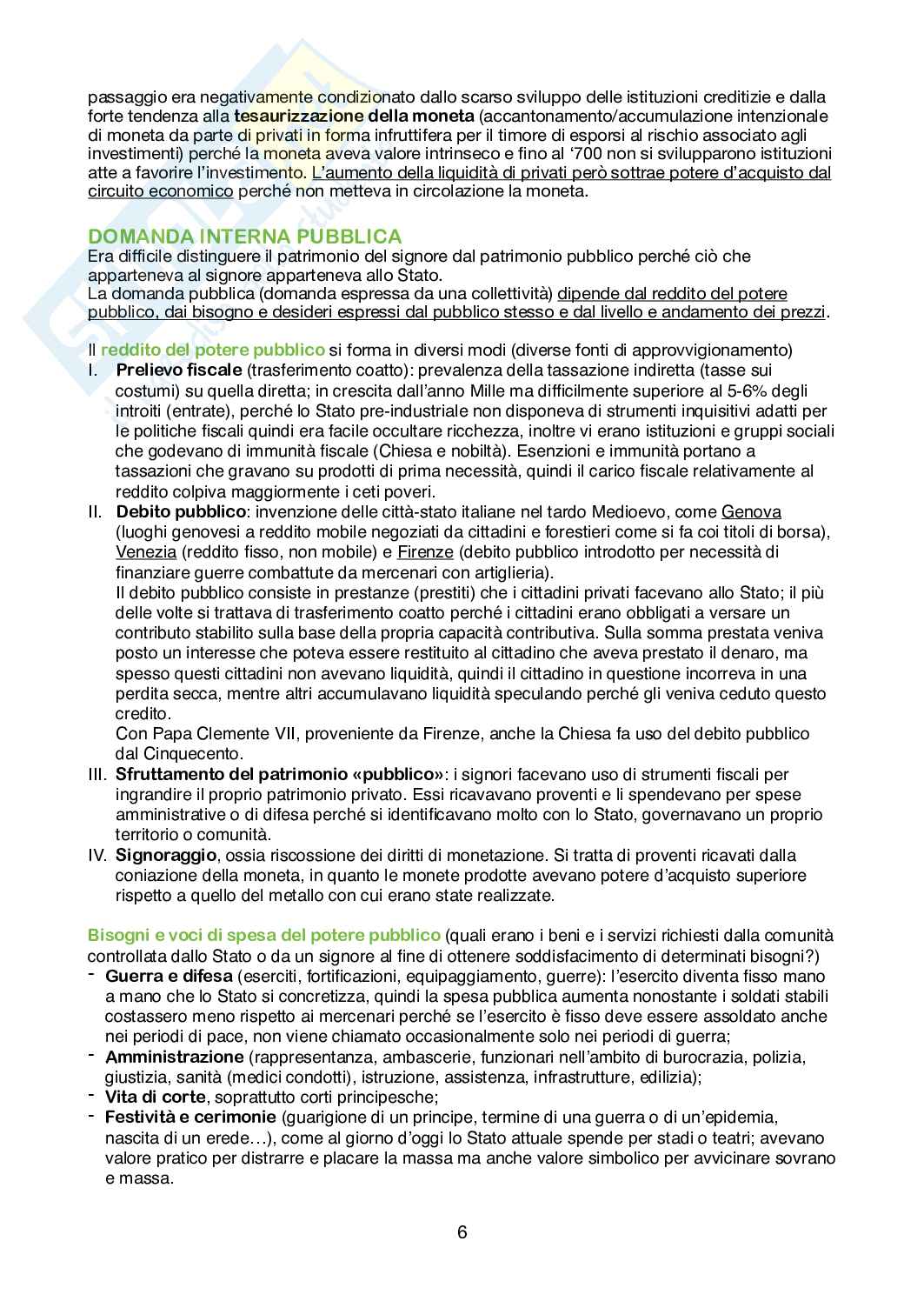 Storia economica  Pag. 6