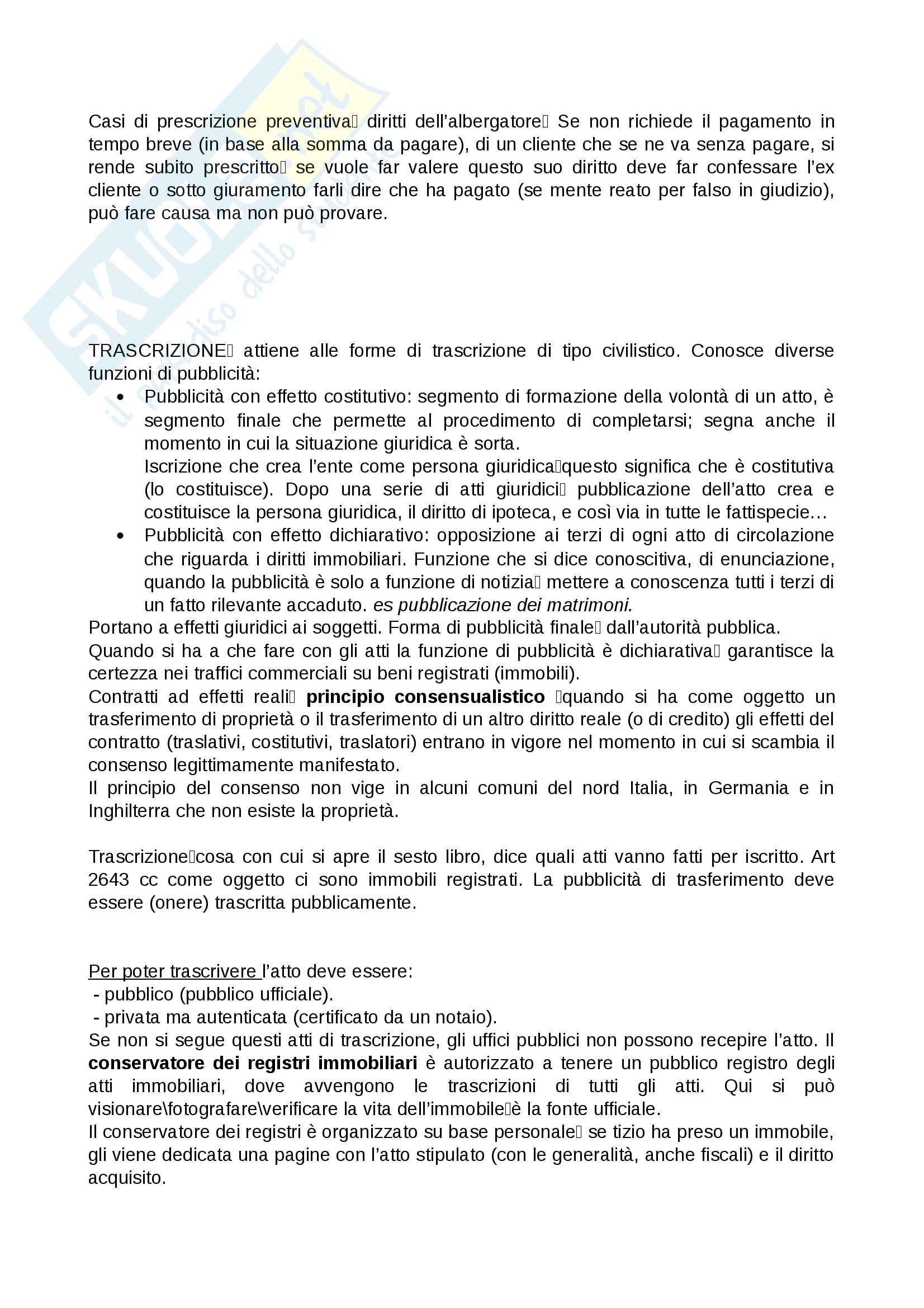 Istituzioni di diritto Privato, appunti di tutte le lezioni del primo semestre Pag. 46