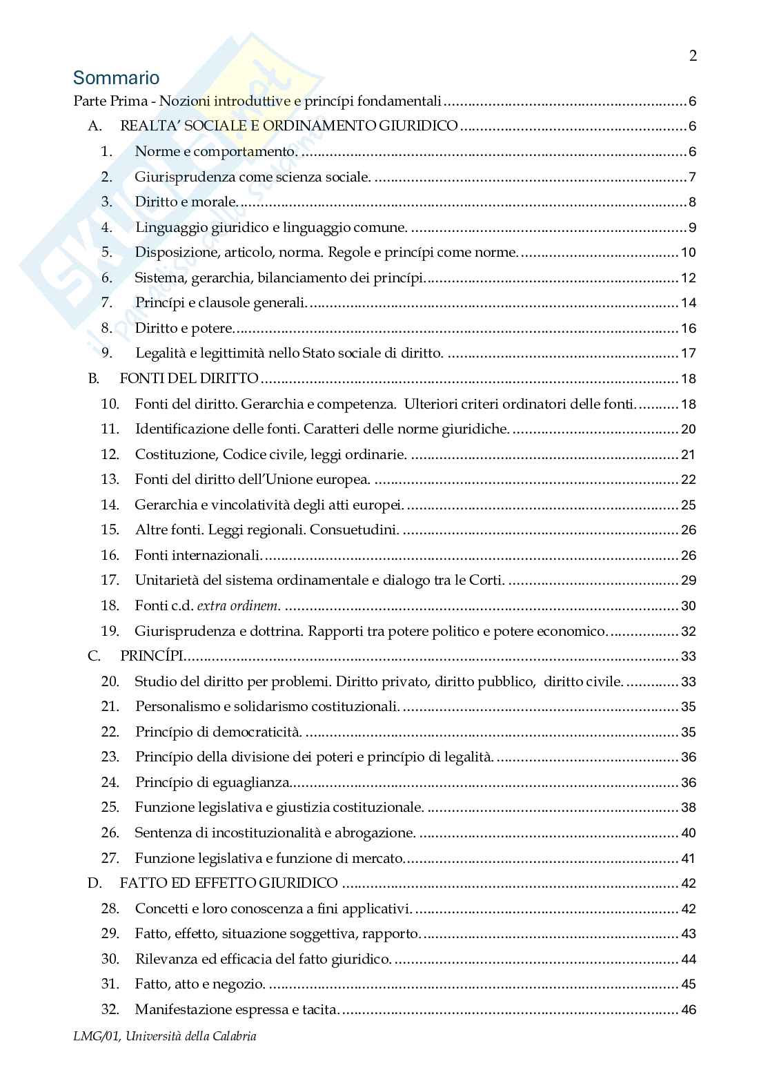 Riassunto esame Diritto privato - 1° step, Prof. Caterini Enrico, libro consigliato Manuale di diritto civile, Perlingeri Pag. 2