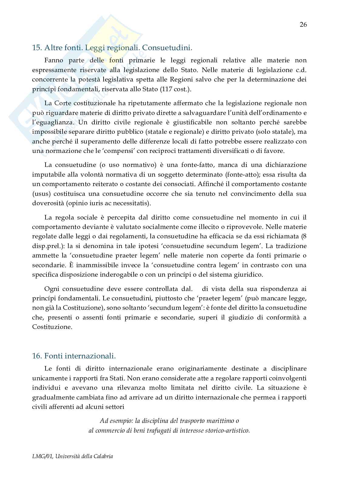 Riassunto esame Diritto privato - 1° step, Prof. Caterini Enrico, libro consigliato Manuale di diritto civile, Perlingeri Pag. 26