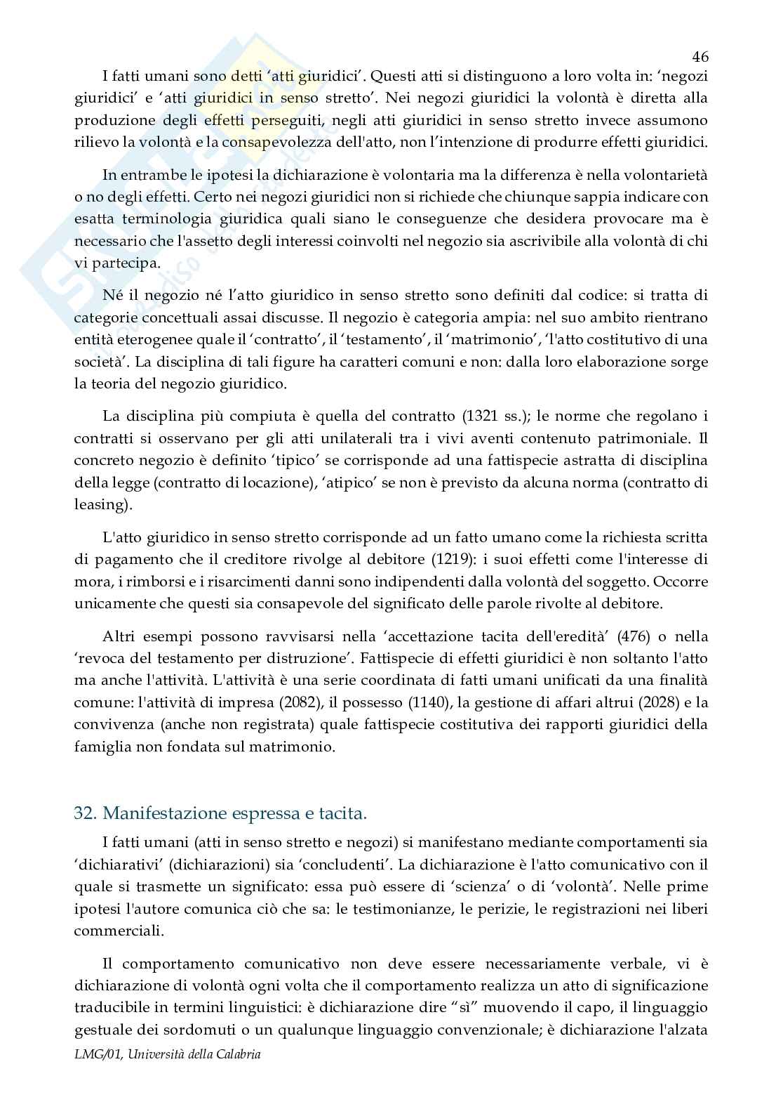 Riassunto esame Diritto privato - 1° step, Prof. Caterini Enrico, libro consigliato Manuale di diritto civile, Perlingeri Pag. 46