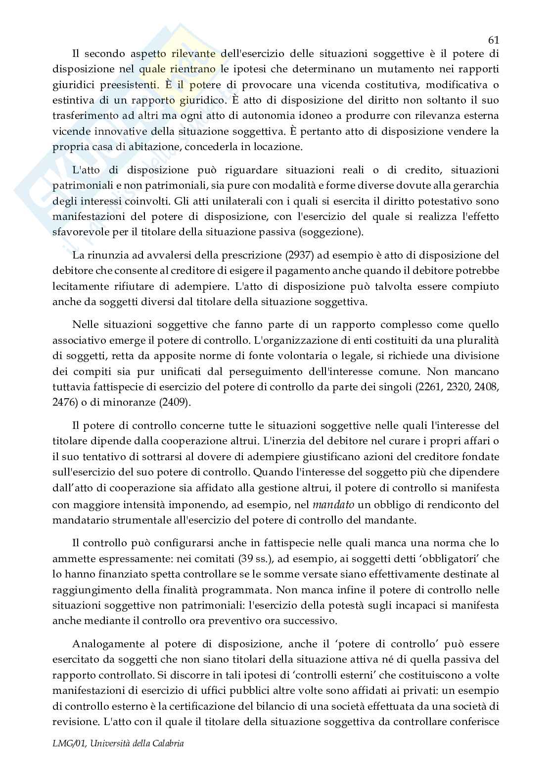 Riassunto esame Diritto privato - 1° step, Prof. Caterini Enrico, libro consigliato Manuale di diritto civile, Perlingeri Pag. 61