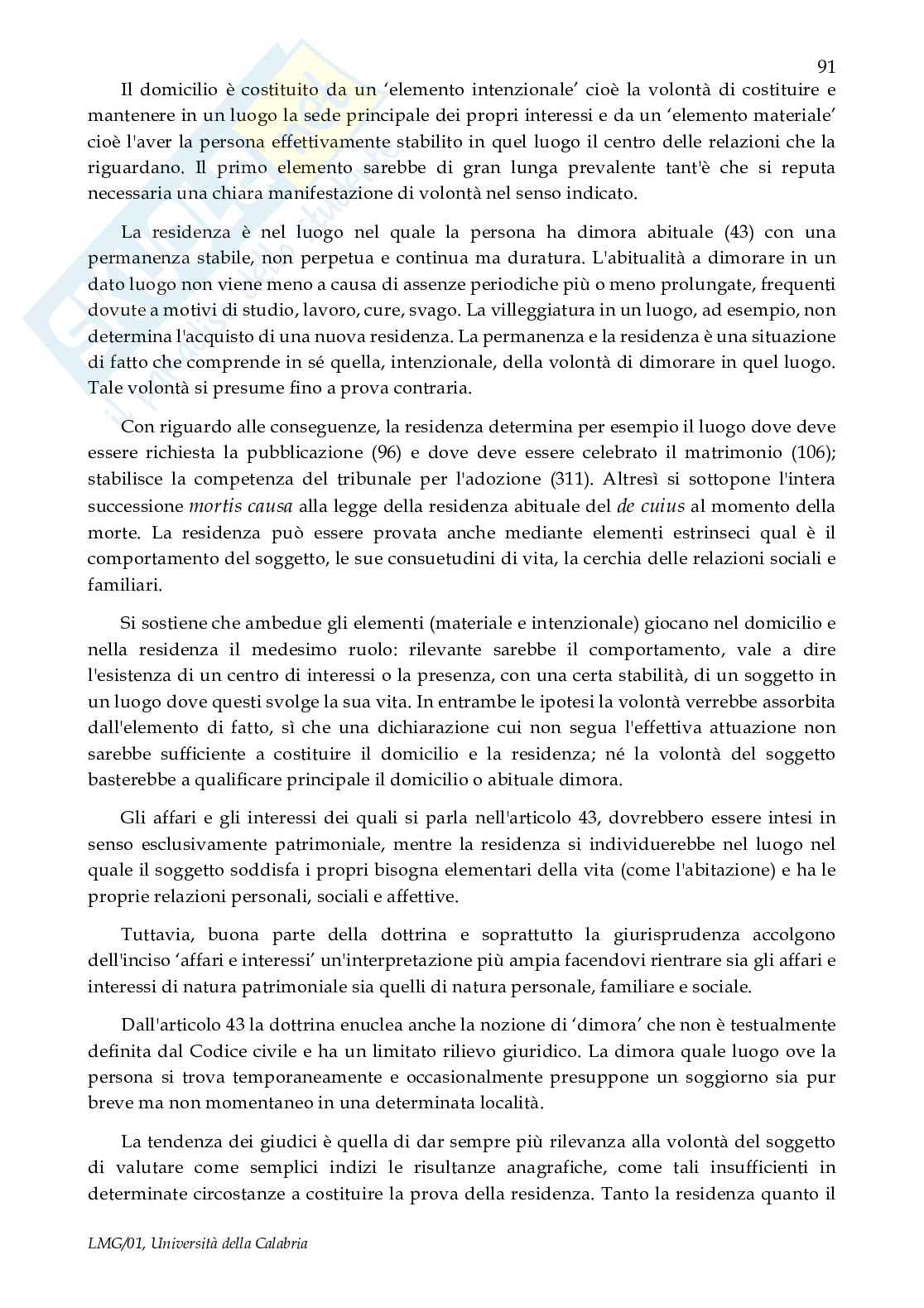 Riassunto esame Diritto privato - 1° step, Prof. Caterini Enrico, libro consigliato Manuale di diritto civile, Perlingeri Pag. 91