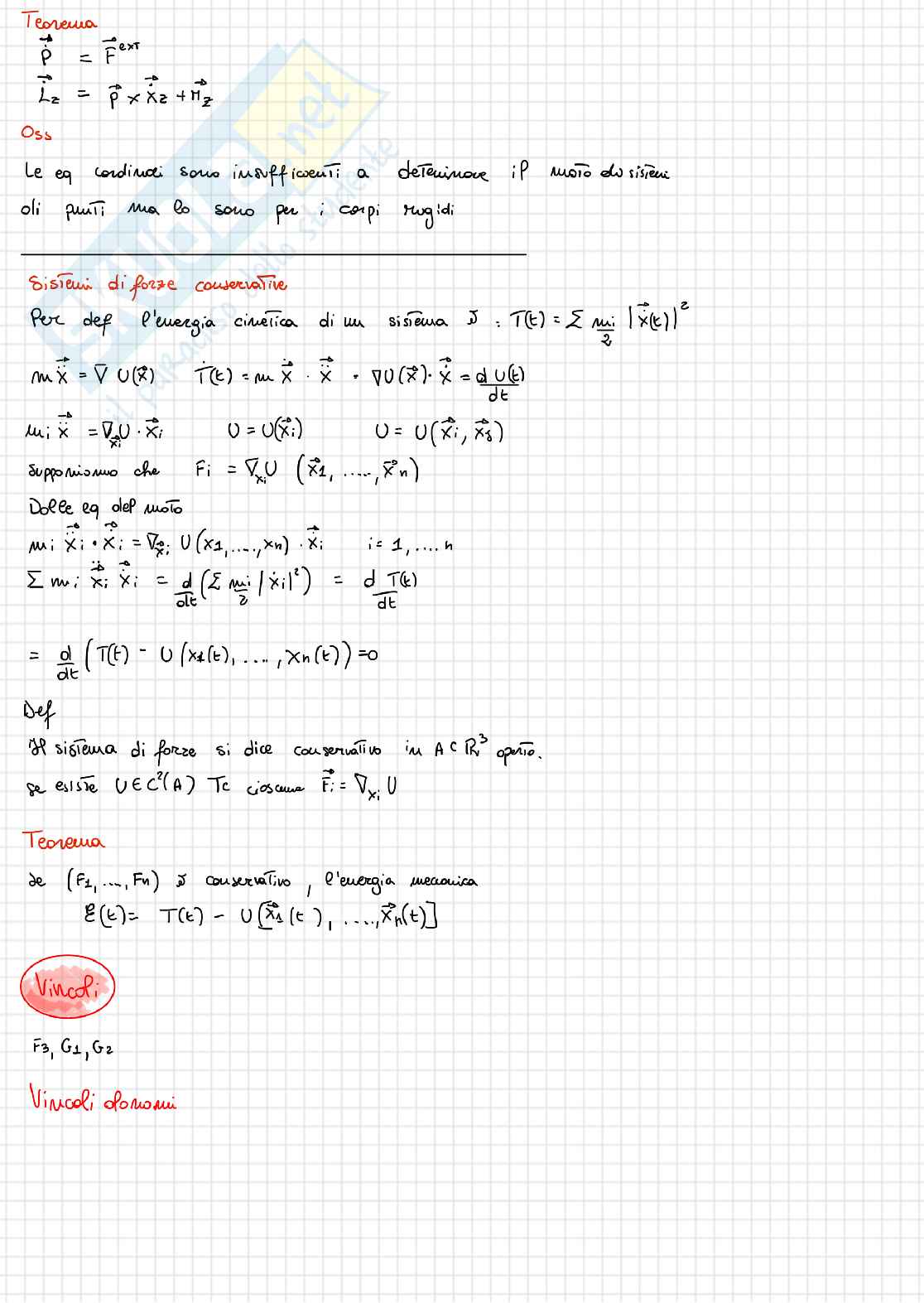 Meccanica razionale Pag. 16