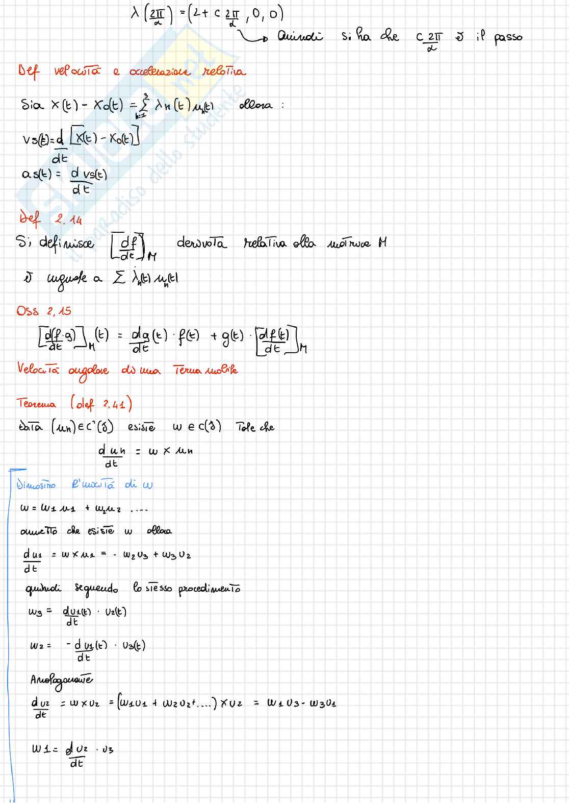 Meccanica razionale Pag. 6