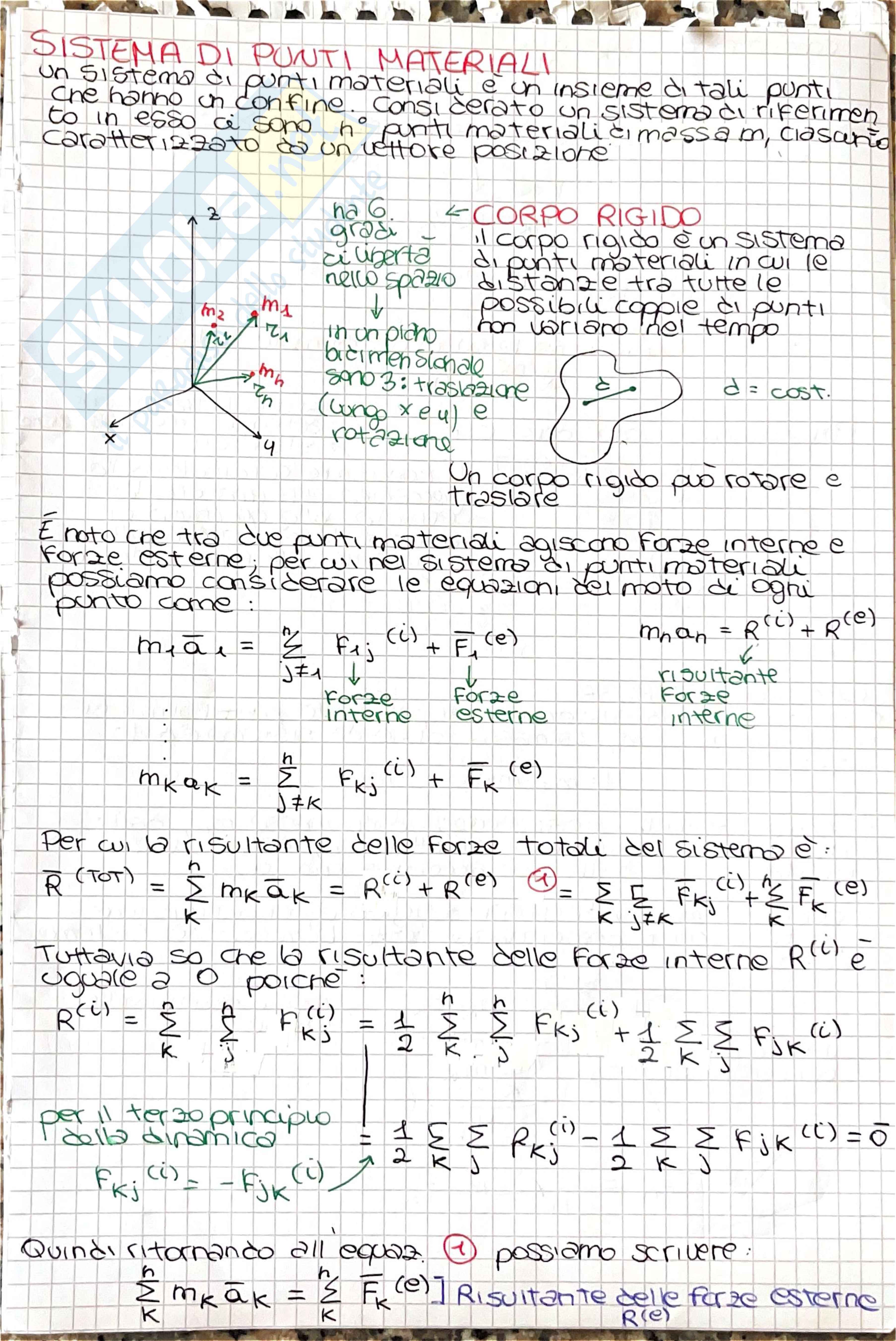Corpo rigido  Pag. 1