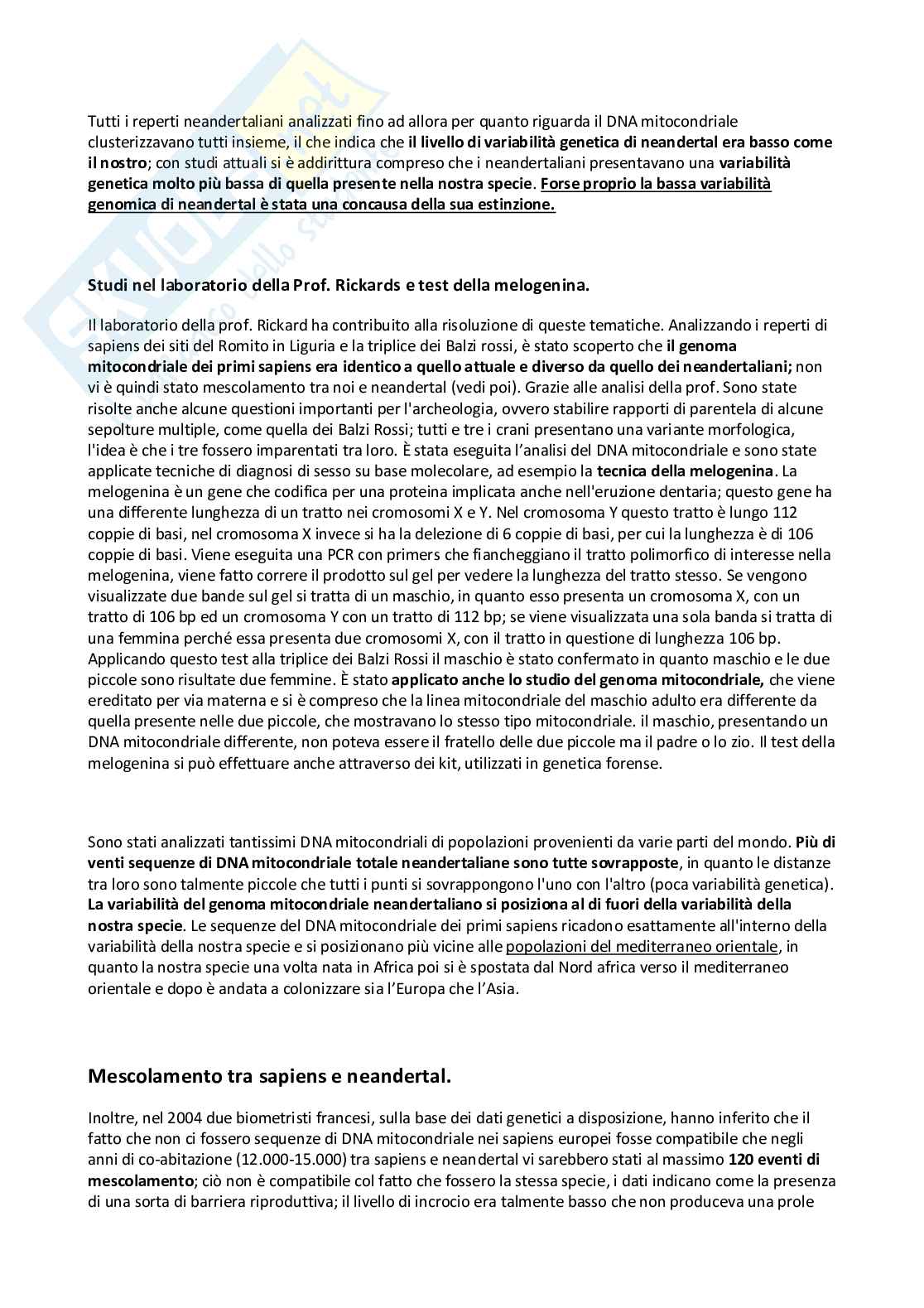 Antropologia e Antropologia molecolare Pag. 41