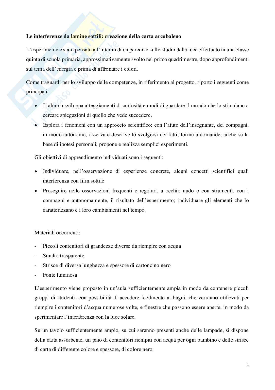 Tesina laboratorio di chimica Pag. 1