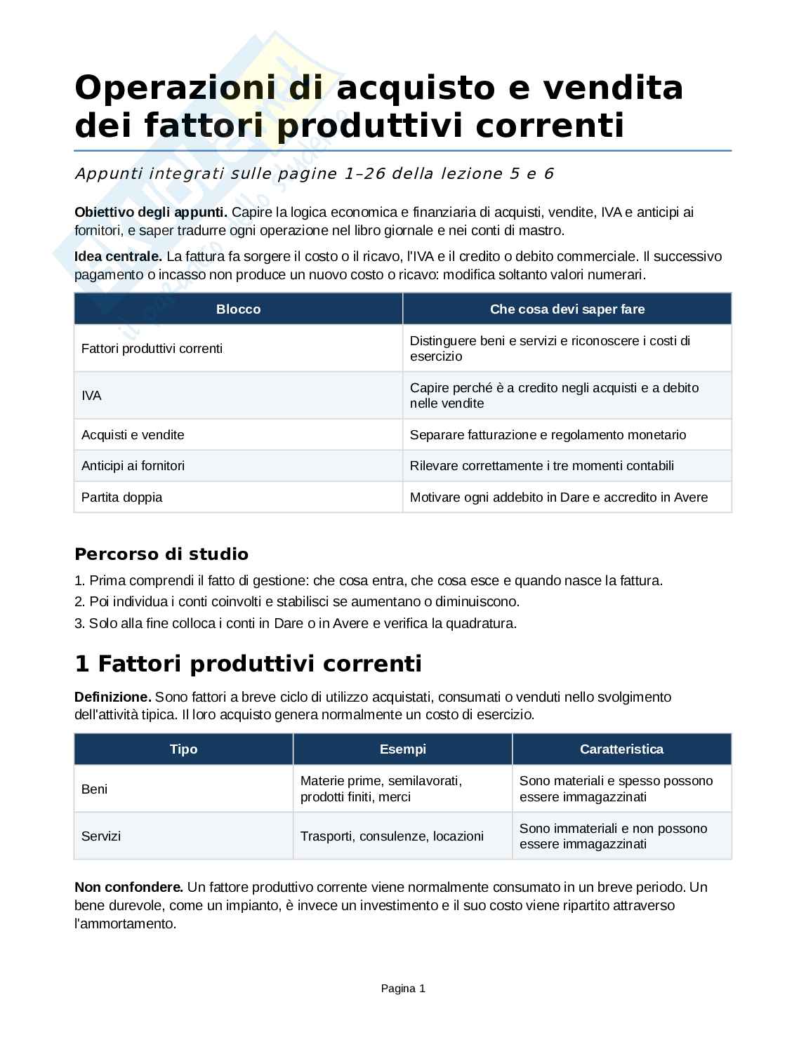 Lezione di Bilancio Pag. 1