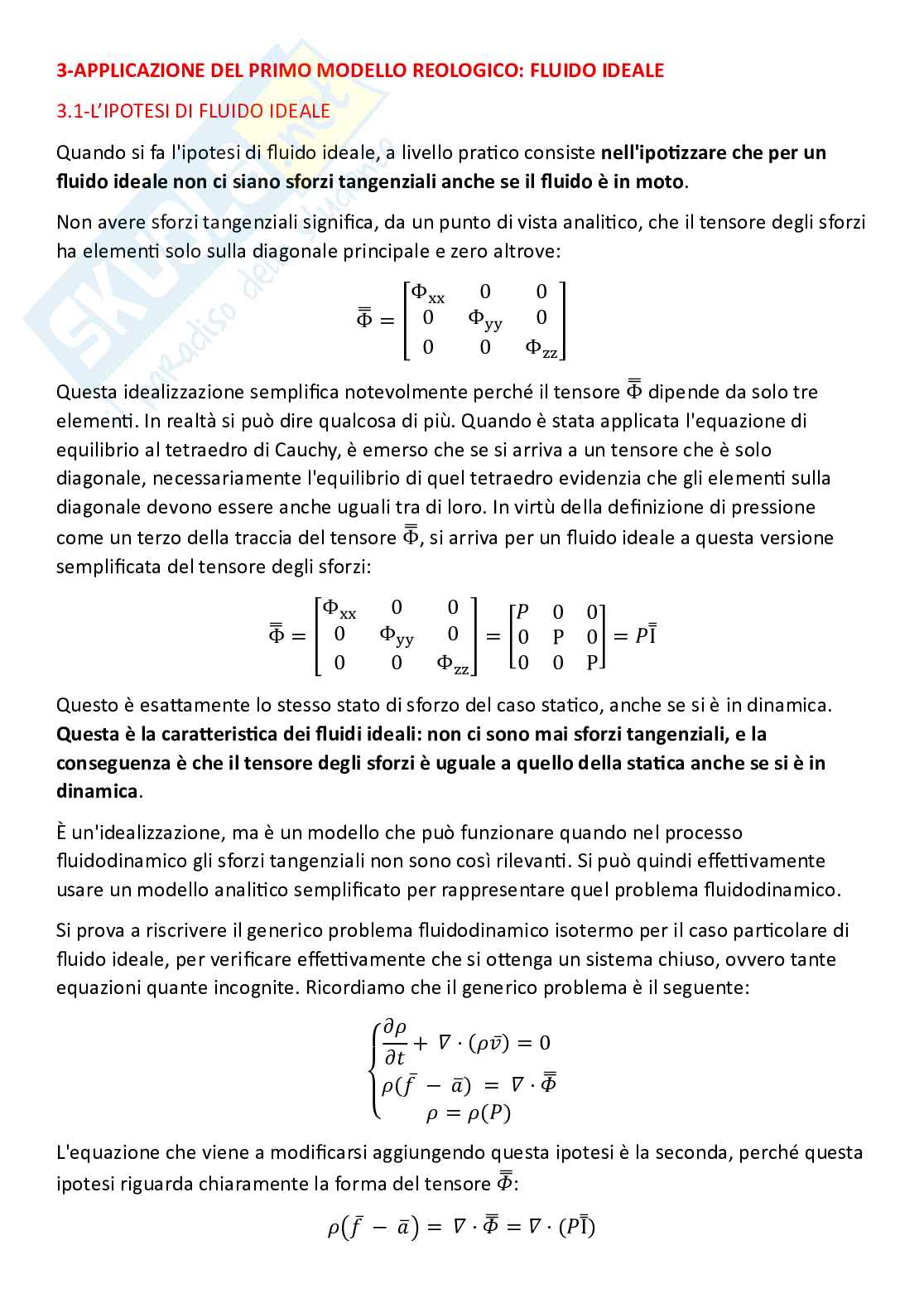 Meccanica dei fluidi, parte 6 - Fluidi ideali, teorema di Bernoulli alle traiettorie e alle correnti lineari Pag. 1