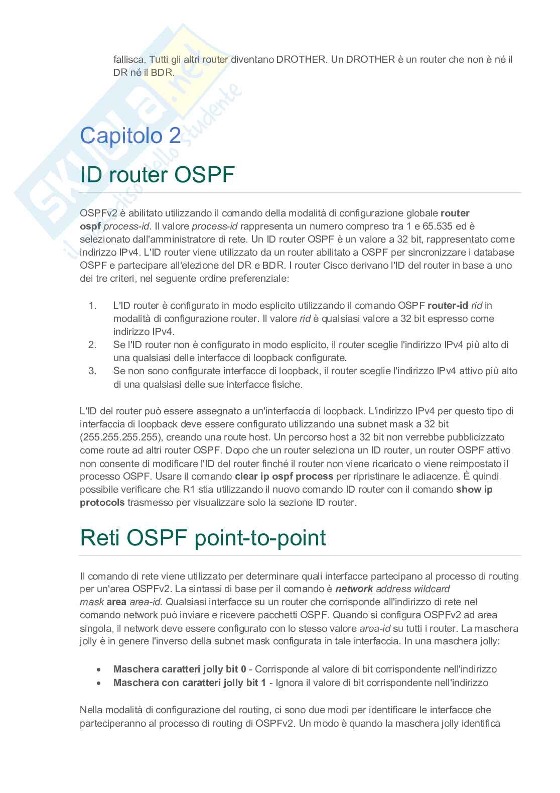 Fondamenti CCNA 3 Pag. 6