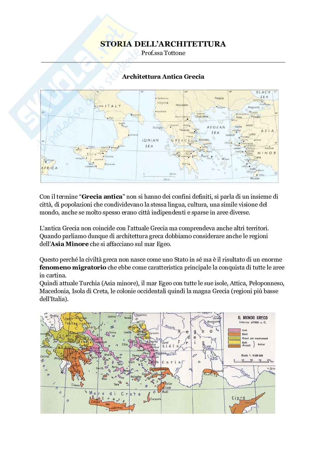 Storia dell’architettura 1 – Appunti completi con immagini  Pag. 1