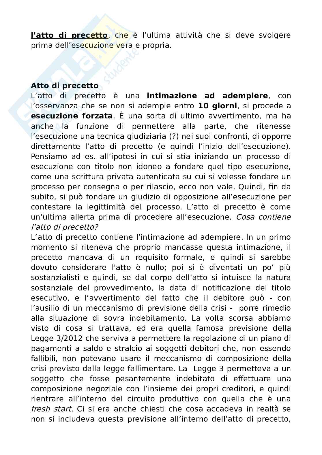 Lezione 5 Procedura civile Pag. 2