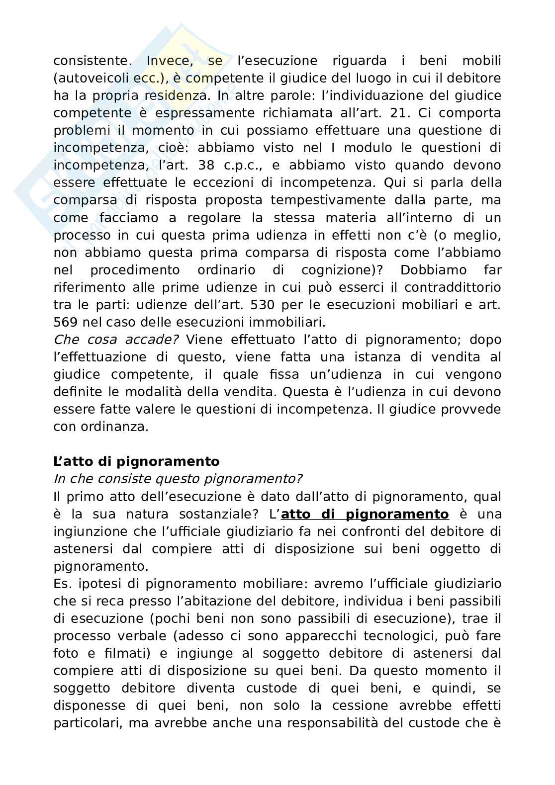 Lezione 5 Procedura civile Pag. 6