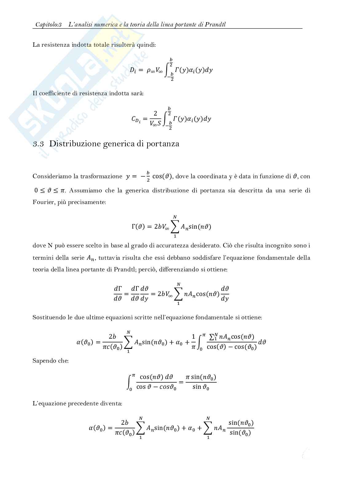 Appunti di Laboratorio di aerodinamica Pag. 36