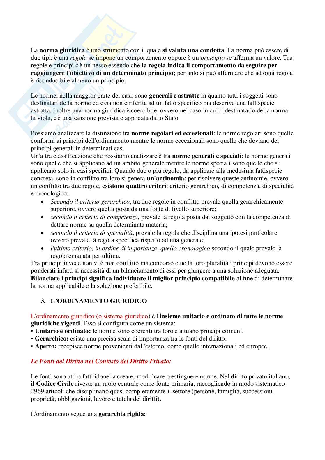 Diritto privato - Appunti per l'esame Pag. 6