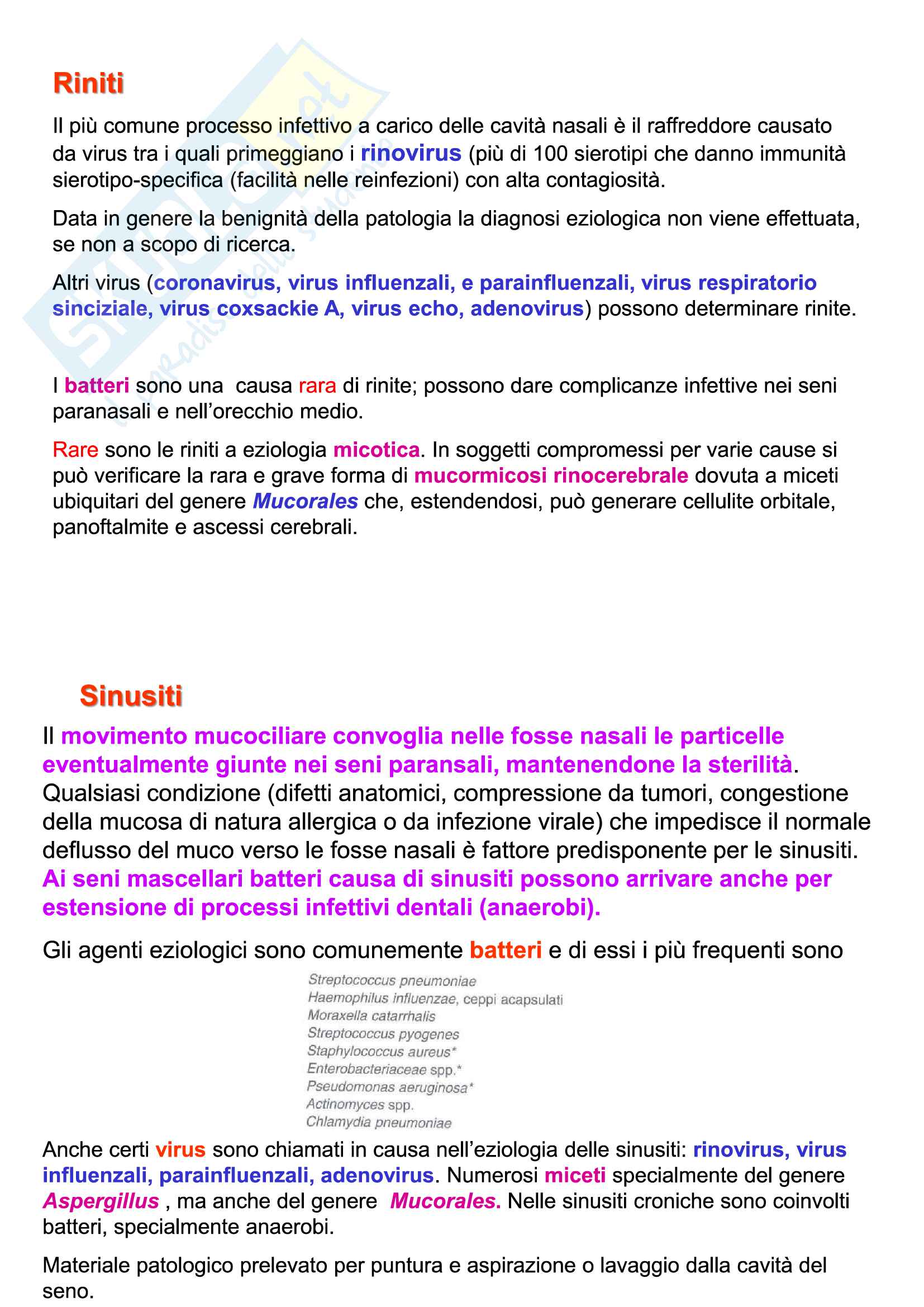 Diagnostica di laboratorio delle malattie da infezione Pag. 126