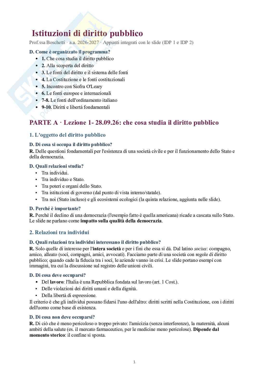 Alla scoperta del diritto Pag. 1