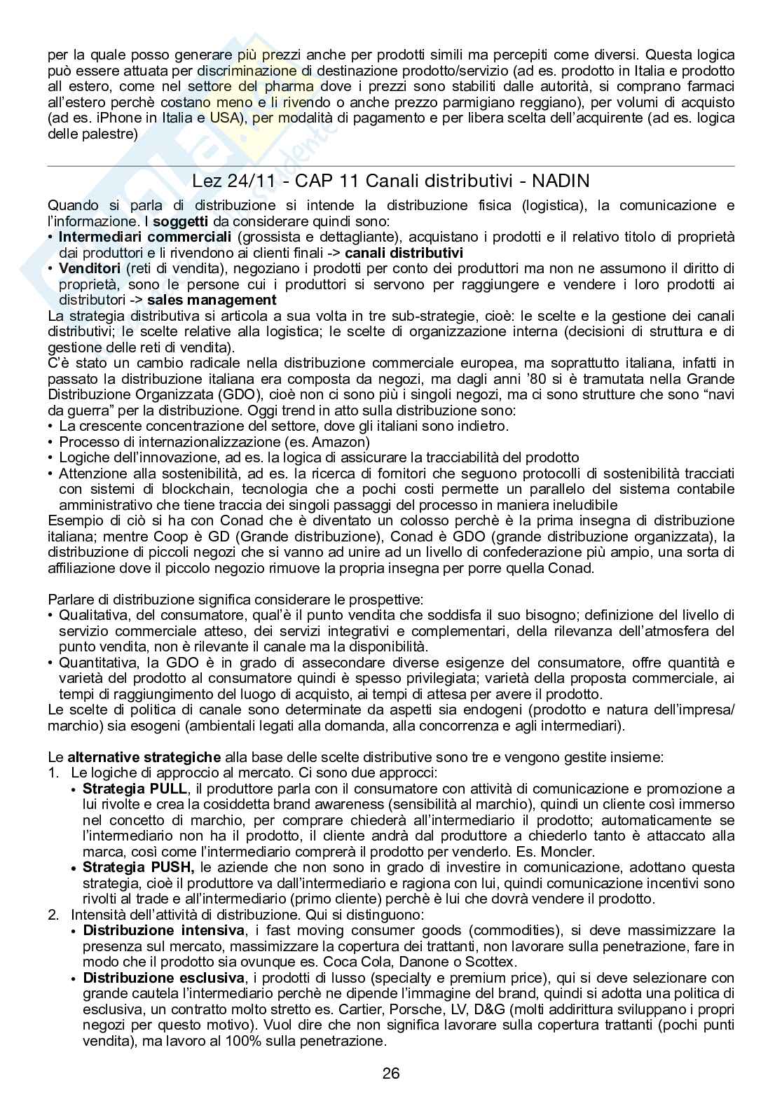 Appunti lezione Marketing   Pag. 26