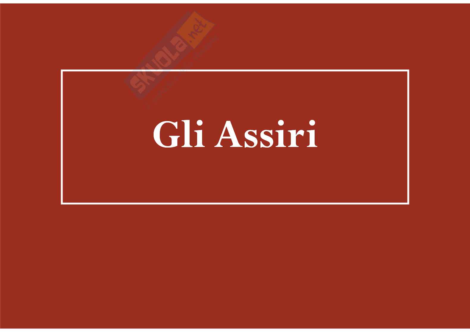 Gli Assiri Pag. 1