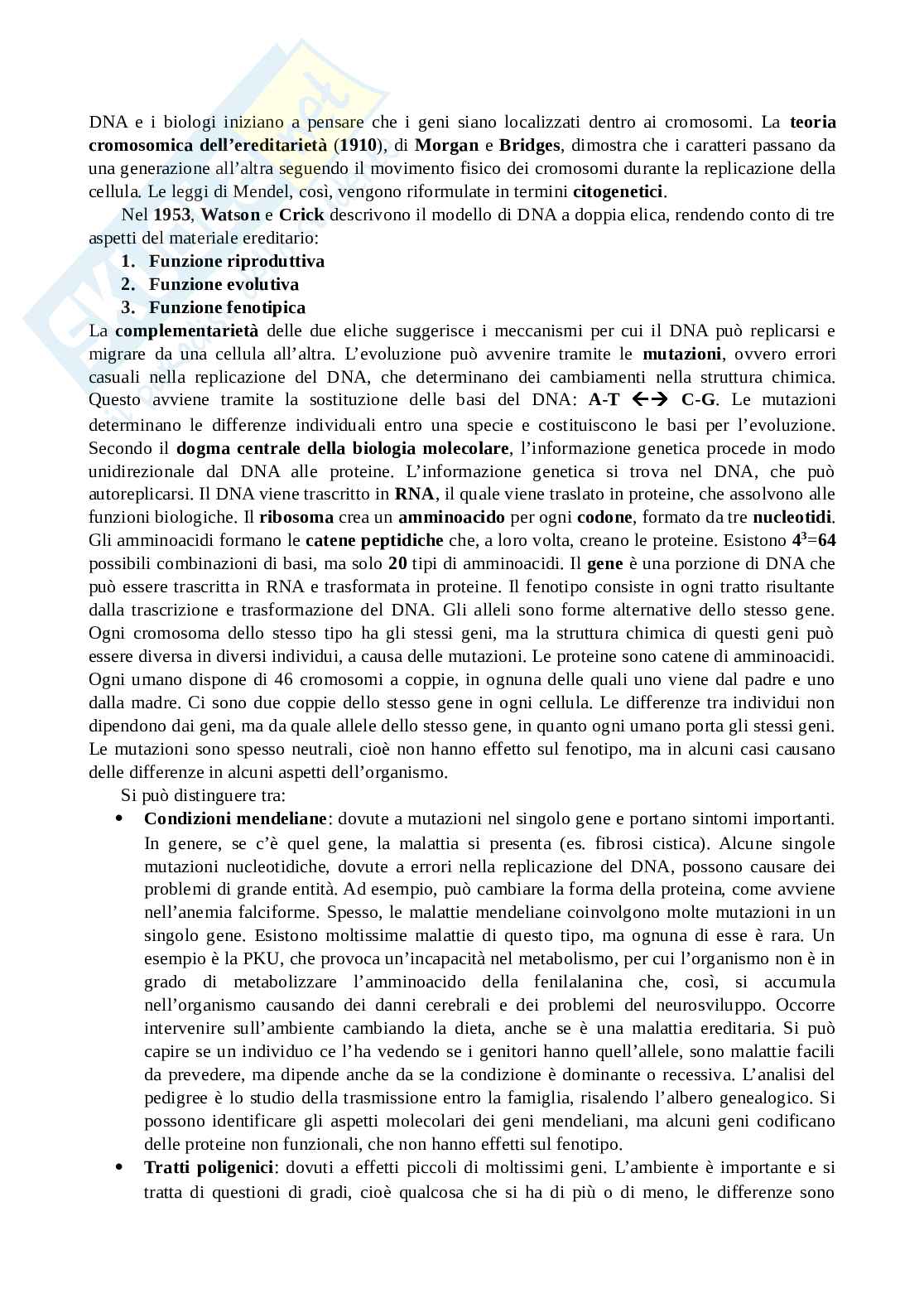 Appunti di filosofia della biologia Pag. 2
