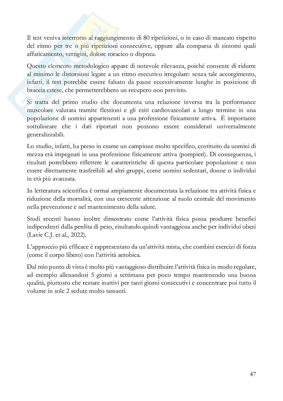 Fisiologia dell'esercizio a corpo libero: strategie per una longevità vincente ​ Pag. 51