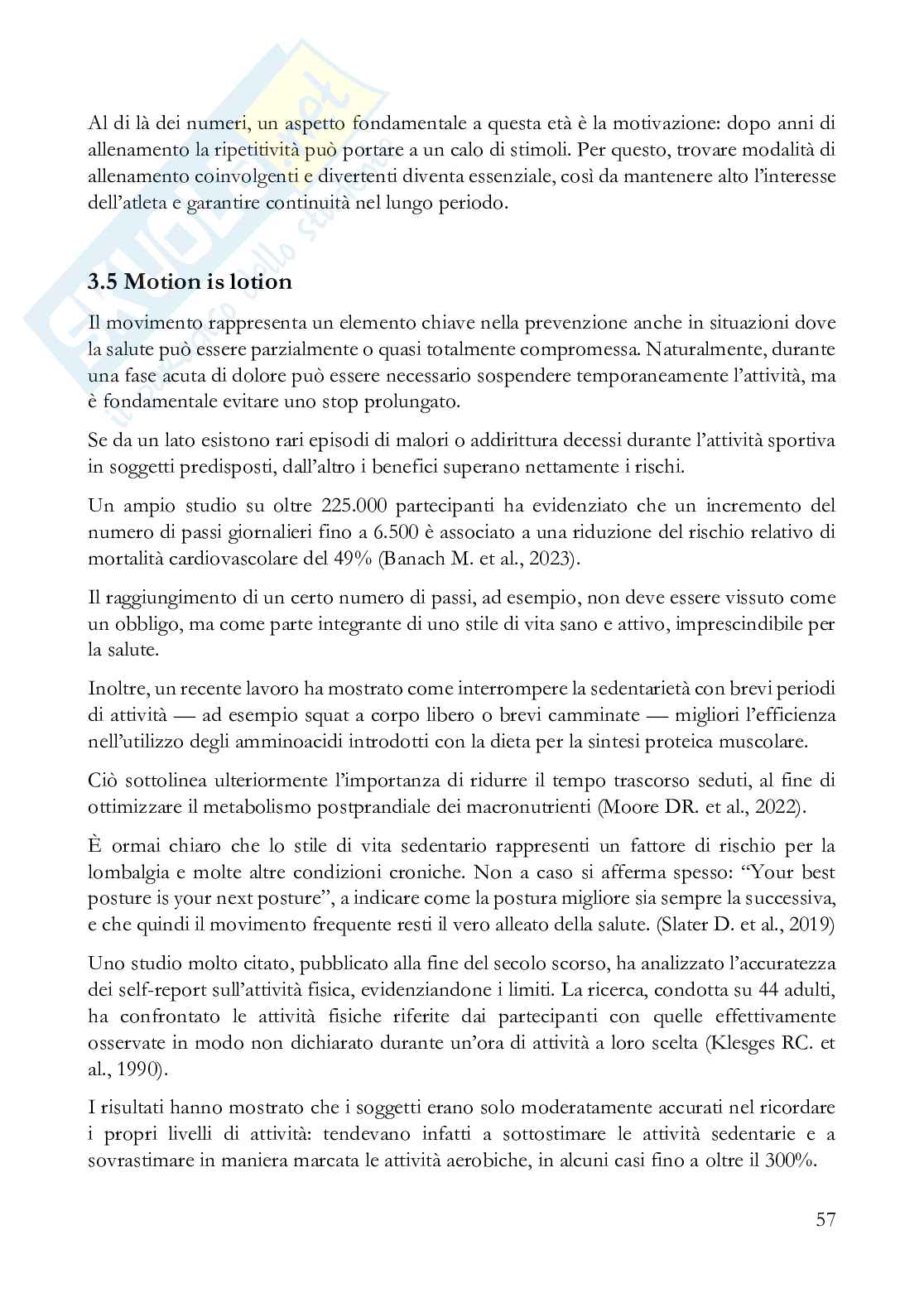 Fisiologia dell'esercizio a corpo libero: strategie per una longevità vincente ​ Pag. 61