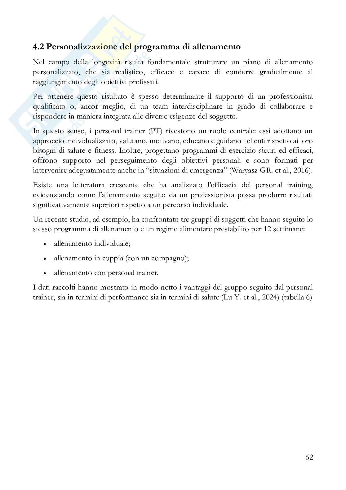 Fisiologia dell'esercizio a corpo libero: strategie per una longevità vincente ​ Pag. 66