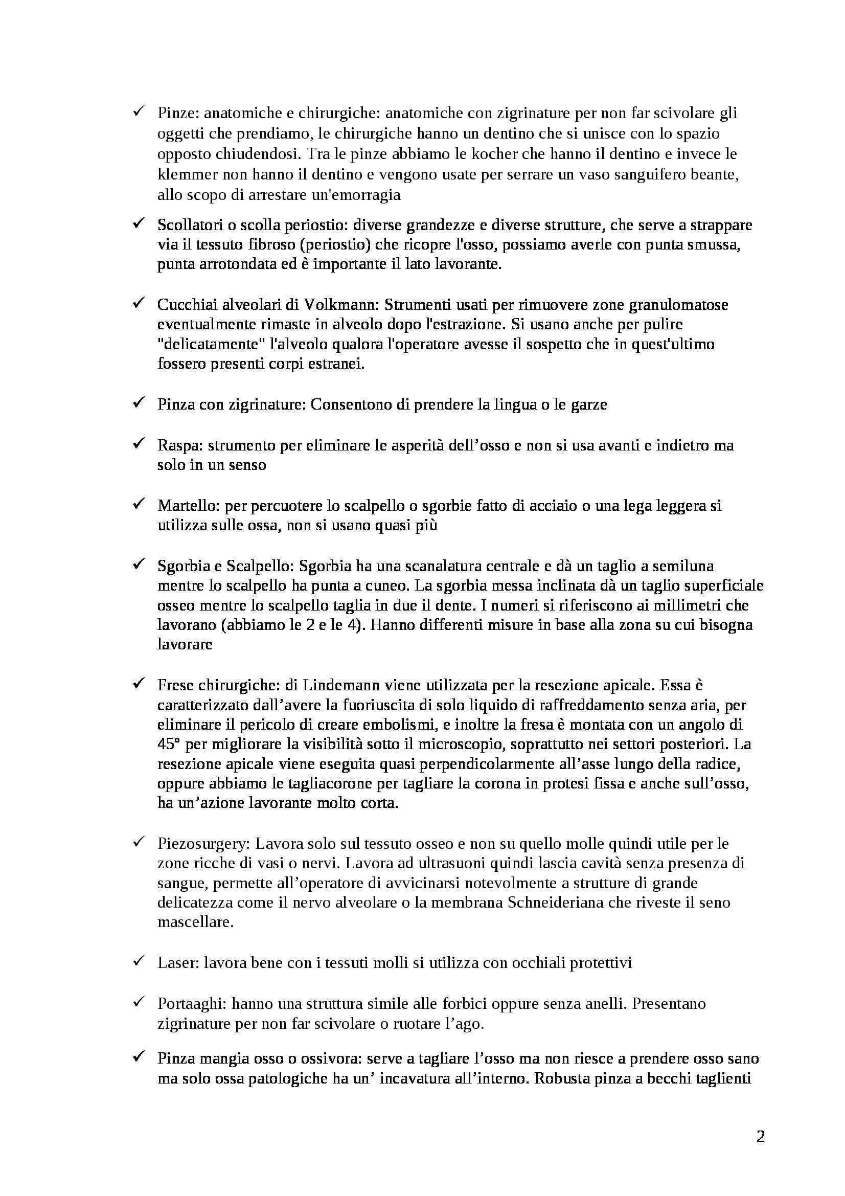 Chirurgia orale I - basi Pag. 2