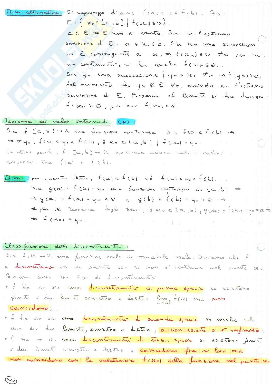 Analisi matematica I - Teoria, teoremi e dimostrazioni Pag. 36