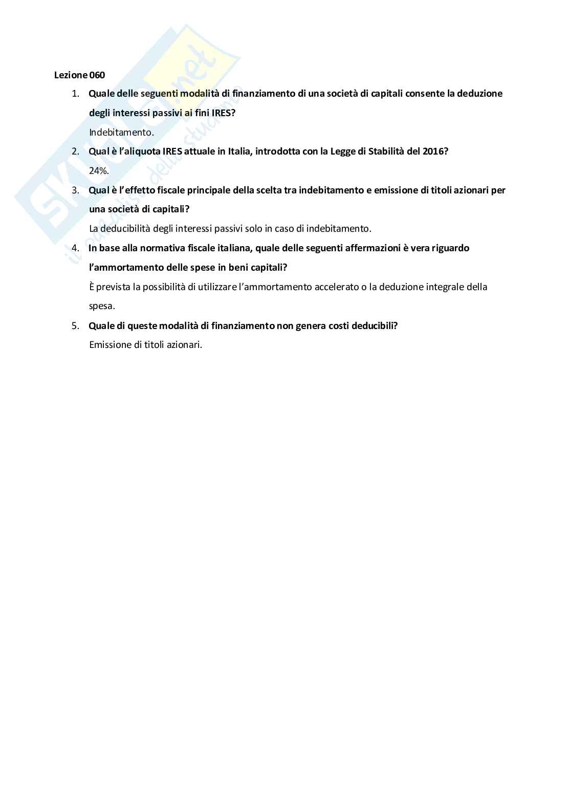 Scienza delle finanze Pag. 61
