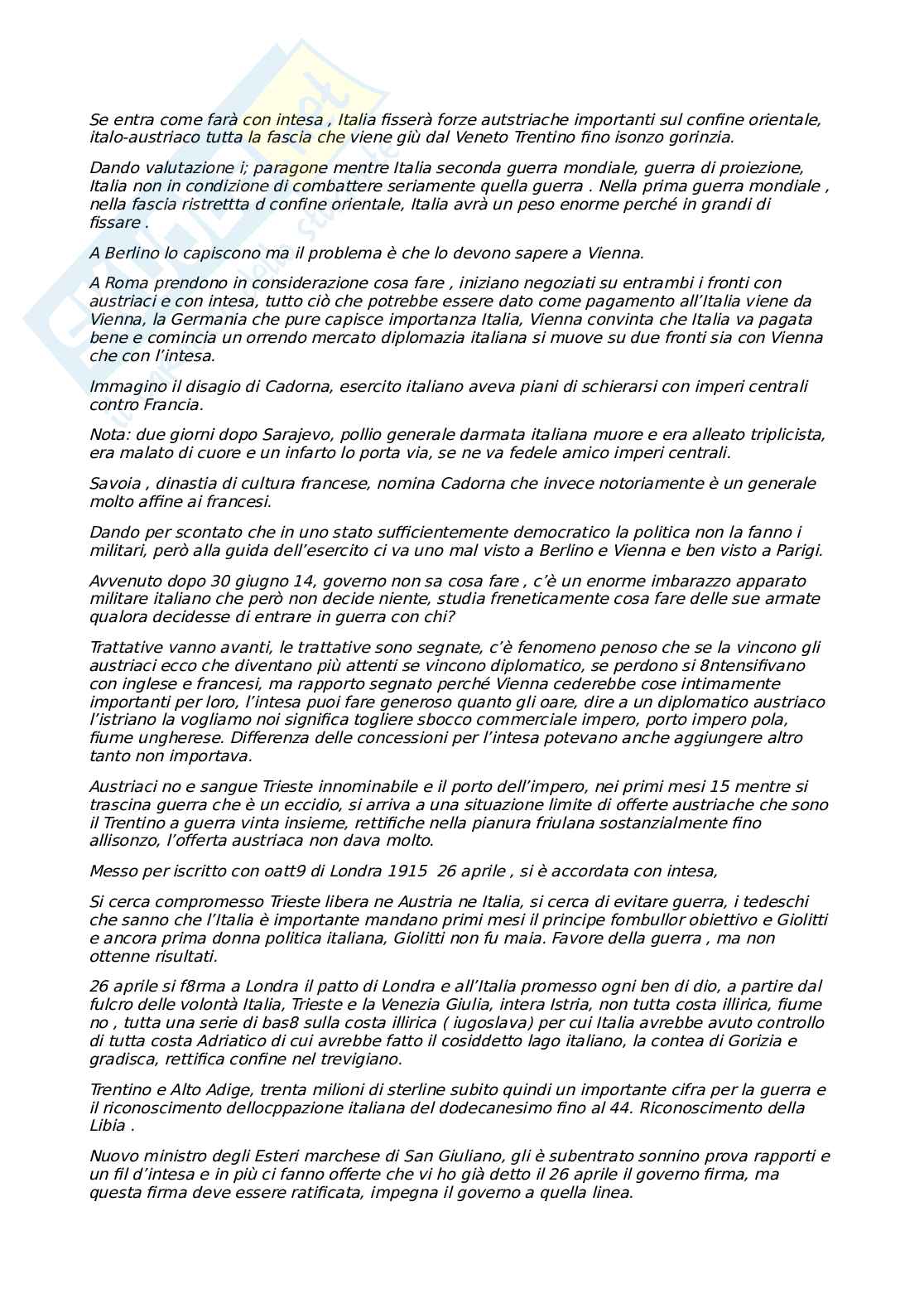 Storia delle relazioni internazionali  Pag. 11