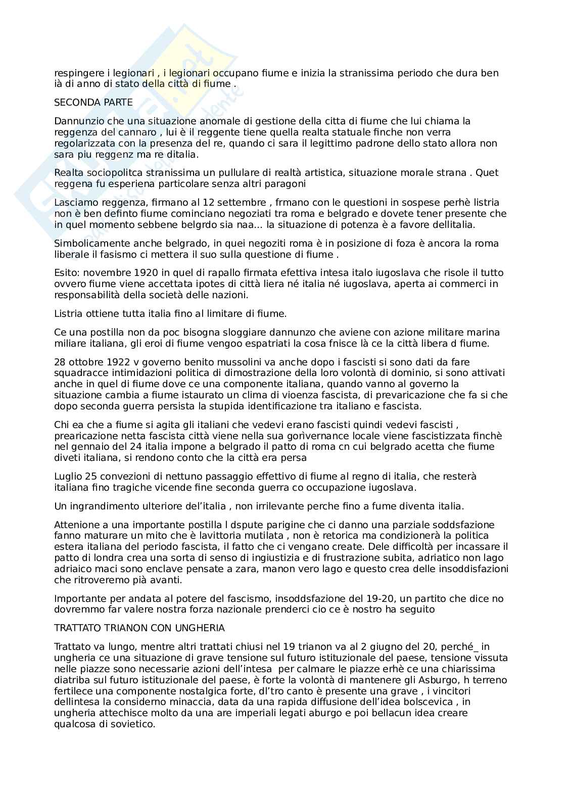 Storia delle relazioni internazionali  Pag. 21