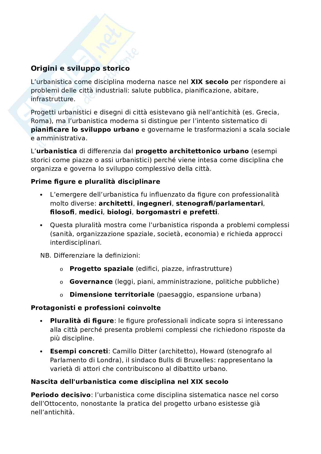 Urbanistica - Prima lezione Pag. 2