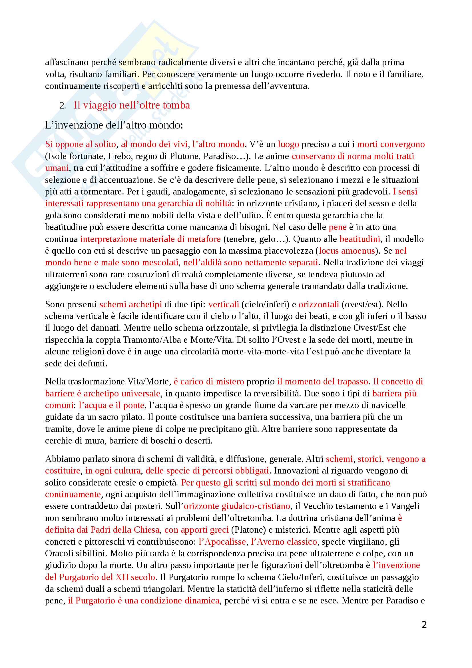 Il Viaggio Come Metafora Della Vita Nella Letteratura Italiana