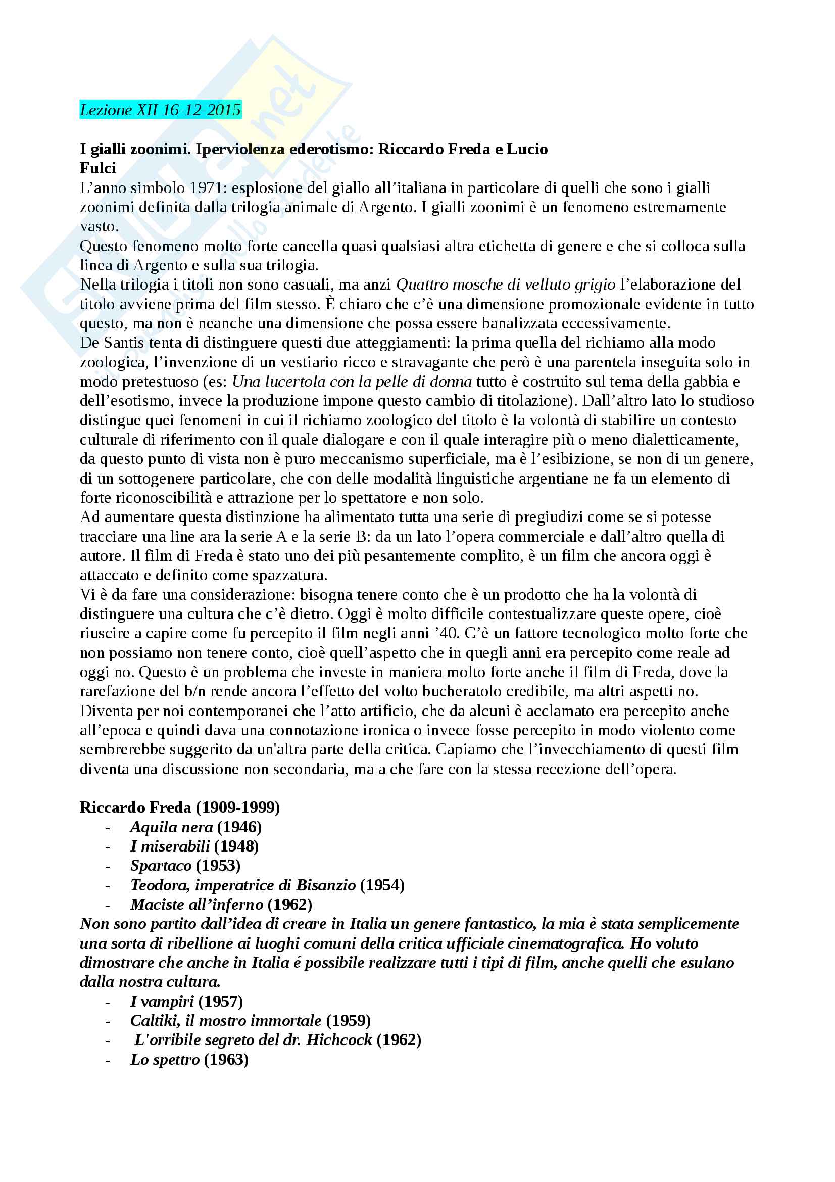 Genere e generi del mistero Echi di noir crime e horror nel giallo all'italiana Pag. 106
